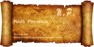 Madl Perenna névjegykártya